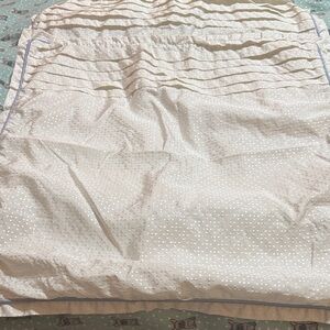 White Dotted pillow shams 26x26”